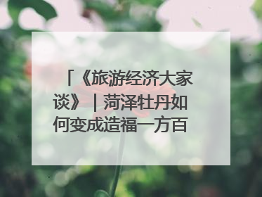 《旅游经济大家谈》｜菏泽牡丹如何变成造福一方百姓的“产业之花”“富民之花”？