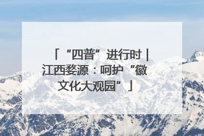 “四普”进行时｜江西婺源：呵护“徽文化大观园”