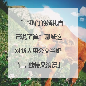“我们的婚礼自己说了算”聊城这对新人用公交当婚车，独特又浪漫