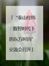 “泰山经纬：数智时代下的东方时尚”交流会召开