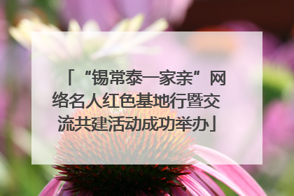 “锡常泰一家亲”网络名人红色基地行暨交流共建活动成功举办