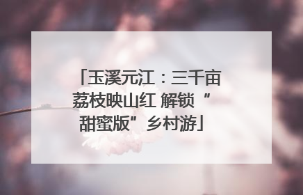 玉溪元江：三千亩荔枝映山红 解锁“甜蜜版”乡村游