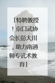 特聘教授！京口武协会长彭大川，助力南通师专武术教育