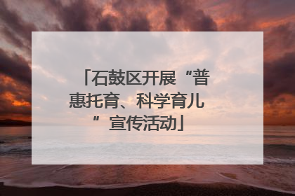石鼓区开展“普惠托育、科学育儿”宣传活动