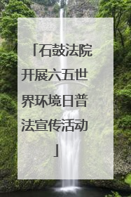 石鼓法院开展六五世界环境日普法宣传活动