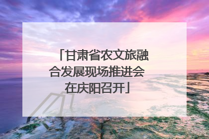甘肃省农文旅融合发展现场推进会在庆阳召开