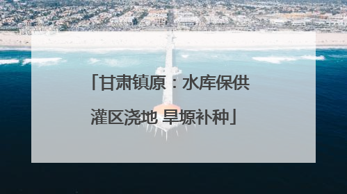 甘肃镇原：水库保供 灌区浇地 旱塬补种