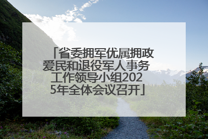 省委拥军优属拥政爱民和退役军人事务工作领导小组2025年全体会议召开
