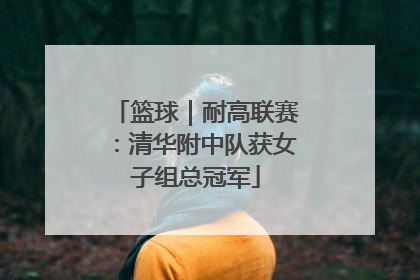 篮球｜耐高联赛：清华附中队获女子组总冠军
