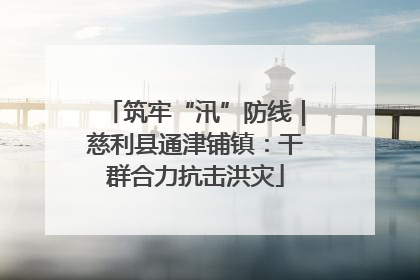 筑牢“汛”防线｜慈利县通津铺镇：干群合力抗击洪灾