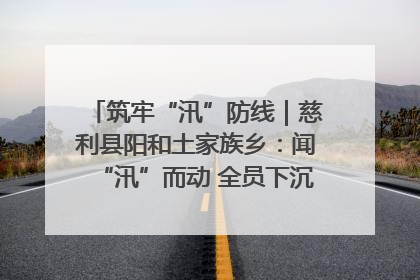 筑牢“汛”防线｜慈利县阳和土家族乡：闻“汛”而动 全员下沉筑牢防汛“安全堤”