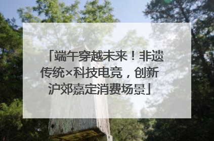 端午穿越未来！非遗传统×科技电竞，创新沪郊嘉定消费场景