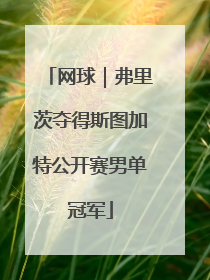网球｜弗里茨夺得斯图加特公开赛男单冠军