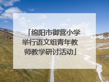 绵阳市御营小学举行语文组青年教师教学研讨活动