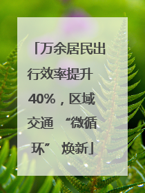 万余居民出行效率提升 40%，区域交通 “微循环” 焕新