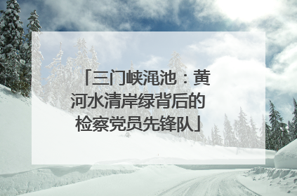 三门峡渑池：黄河水清岸绿背后的检察党员先锋队