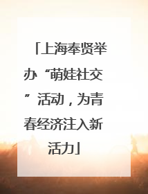上海奉贤举办“萌娃社交”活动，为青春经济注入新活力