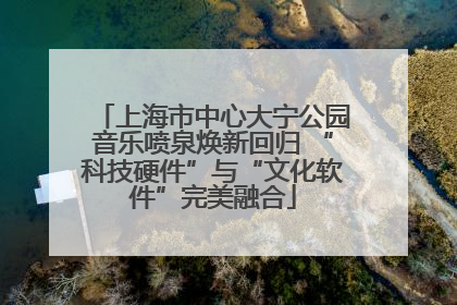 上海市中心大宁公园音乐喷泉焕新回归 “科技硬件”与“文化软件”完美融合