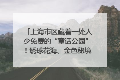 上海市区藏着一处人少免费的“童话公园”！绣球花海、金色秘境……地铁直达→