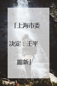 上海市委决定：王平履新