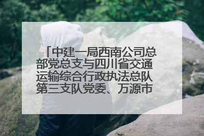 中建一局西南公司总部党总支与四川省交通运输综合行政执法总队第三支队党委、万源市草坝镇莲花院村党支部开展党建联建