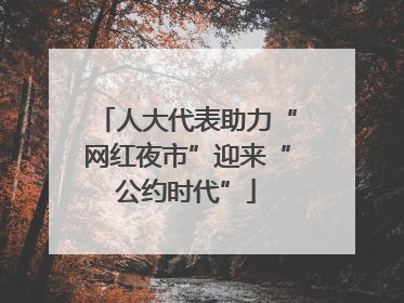 人大代表助力“网红夜市”迎来“公约时代”