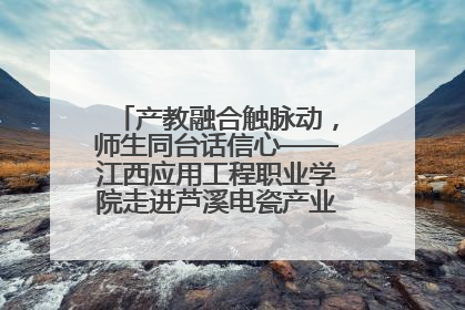 产教融合触脉动，师生同台话信心——江西应用工程职业学院走进芦溪电瓷产业园创新思政课堂