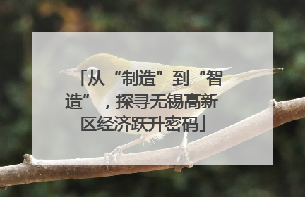 从“制造”到“智造”，探寻无锡高新区经济跃升密码