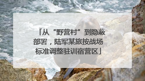 从“野营村”到隐蔽部署，陆军某旅按战场标准调整驻训宿营区