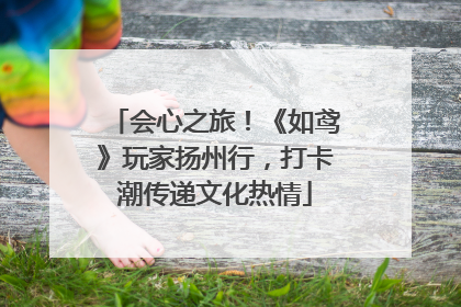 会心之旅！《如鸢》玩家扬州行，打卡潮传递文化热情