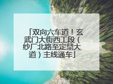 双向六车道！玄武门大街西工段（纱厂北路至定鼎大道）主线通车