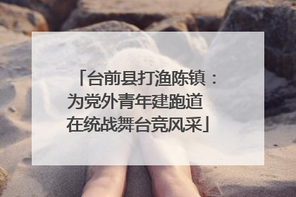 台前县打渔陈镇：为党外青年建跑道 在统战舞台竞风采