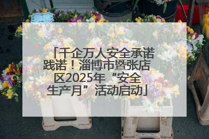 千企万人安全承诺践诺！淄博市暨张店区2025年“安全生产月”活动启动