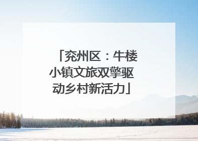 兖州区：牛楼小镇文旅双擎驱动乡村新活力