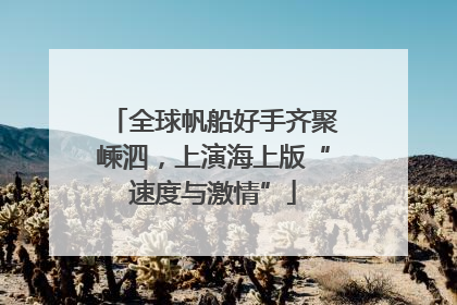 全球帆船好手齐聚嵊泗，上演海上版“速度与激情”