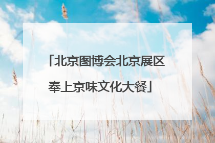 北京图博会北京展区奉上京味文化大餐