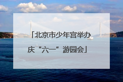 北京市少年宫举办庆“六一”游园会