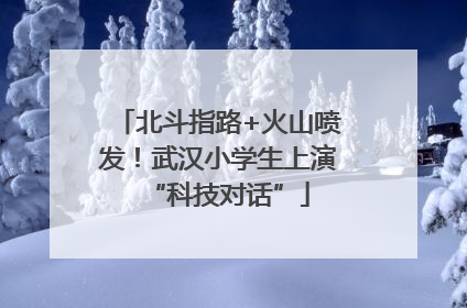 北斗指路+火山喷发！武汉小学生上演“科技对话”