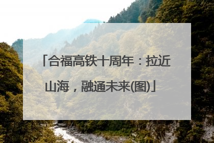 合福高铁十周年：拉近山海，融通未来(图)