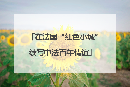 在法国“红色小城”续写中法百年情谊
