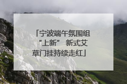 宁波端午氛围组“上新” 新式艾草门挂持续走红