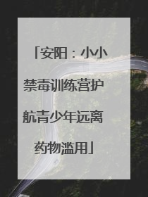 安阳：小小禁毒训练营护航青少年远离药物滥用