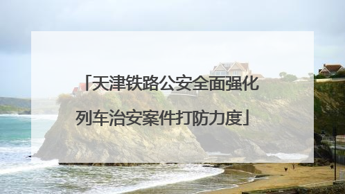 天津铁路公安全面强化列车治安案件打防力度