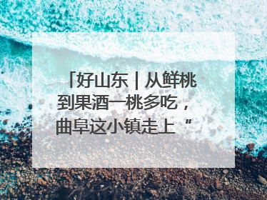 好山东｜从鲜桃到果酒一桃多吃，曲阜这小镇走上“桃”金路