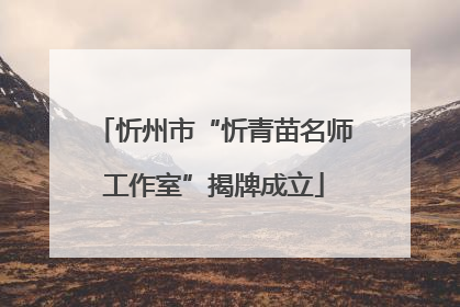 忻州市“忻青苗名师工作室”揭牌成立
