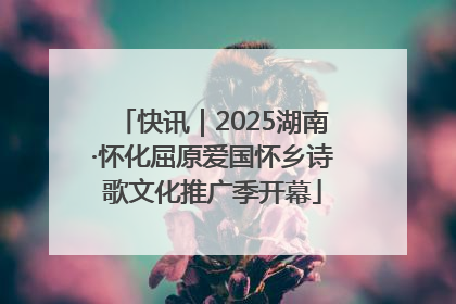 快讯｜2025湖南·怀化屈原爱国怀乡诗歌文化推广季开幕