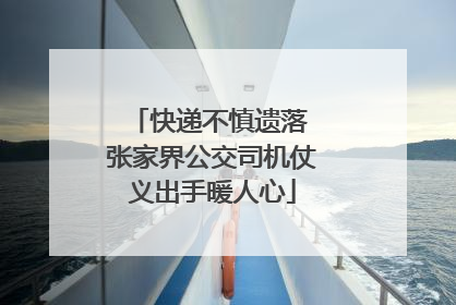 快递不慎遗落 张家界公交司机仗义出手暖人心