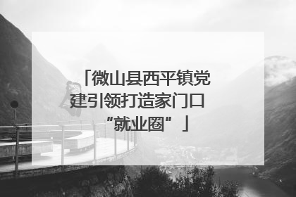微山县西平镇党建引领打造家门口“就业圈”