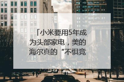小米要用5年成为头部家电，美的海尔真的“不惧竞争”？｜热财经