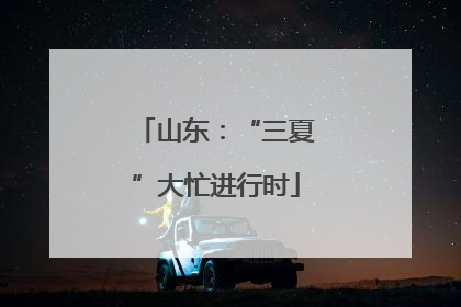 山东：“三夏”大忙进行时